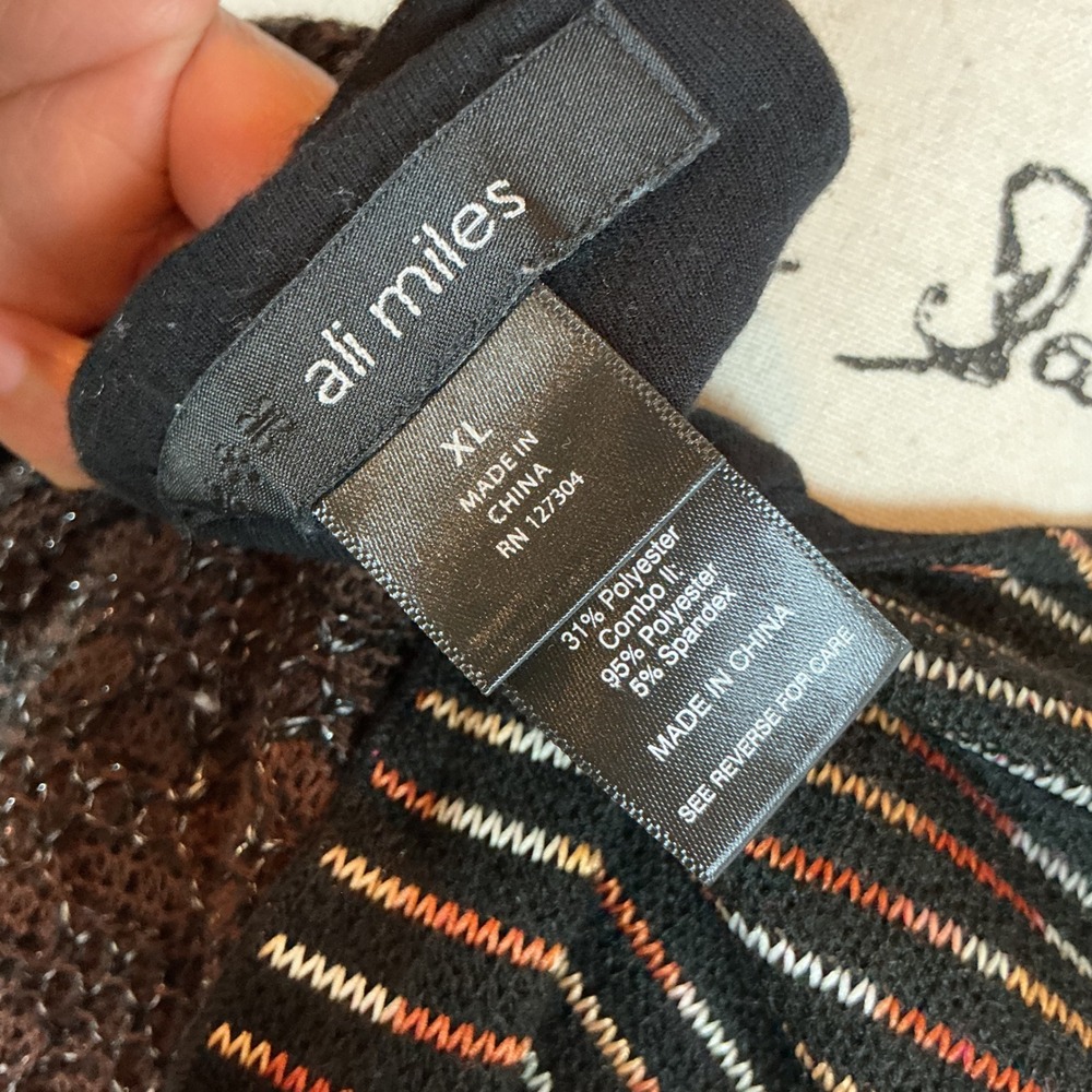 Ali Miles Multicolor Patchwork Tunic - image 6